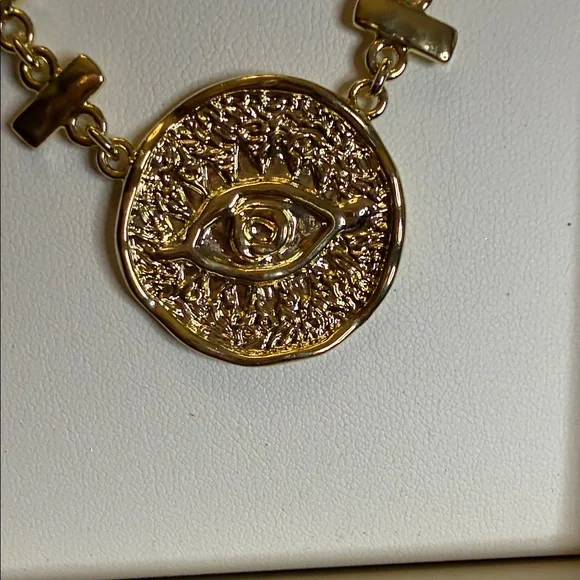 Rebecca Minkoff Gold Medallion Necklace - Picture 2 of 3